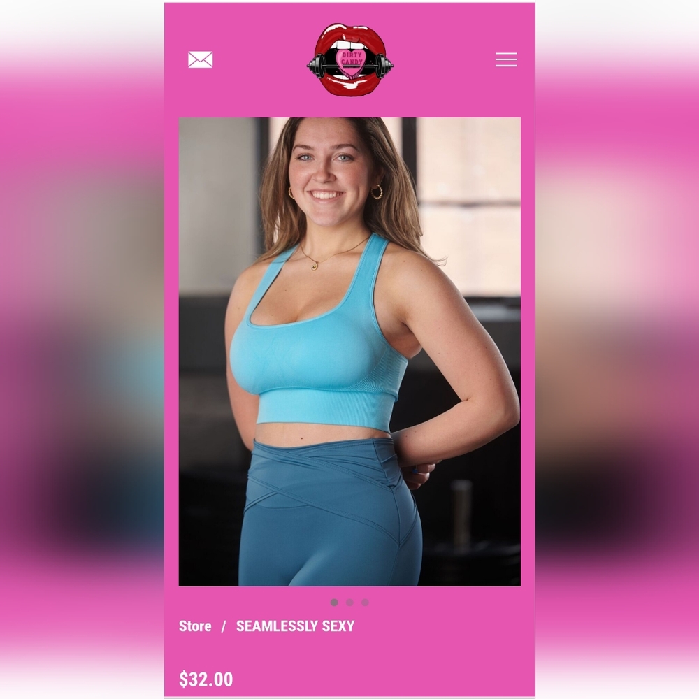 Blue sports top - Picture 2 of 4